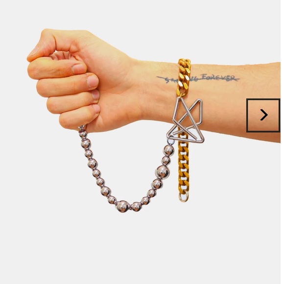 Louis Gabriel Nouchi LGN ASYMMETRICAL NECKLACE WITH PAPER CLIP
